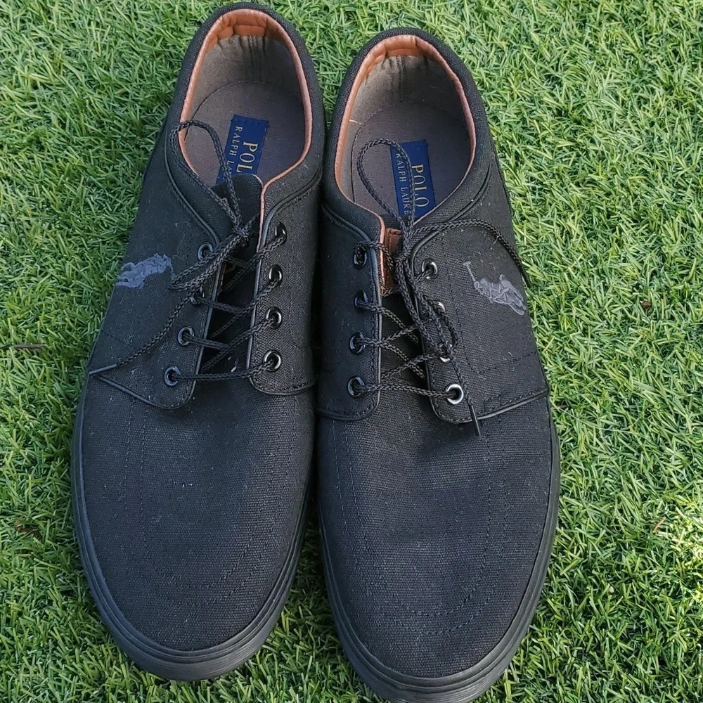 Polo Ralph Lauren Oxford Mens Canvas Lace Up Shoes